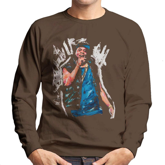 Sidney Maurer Original Portrait Of Jay Z Gilet Men's Sweatshirt