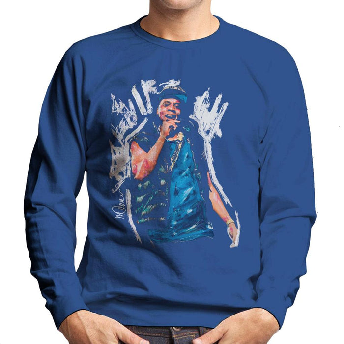 Sidney Maurer Original Portrait Of Jay Z Gilet Men's Sweatshirt