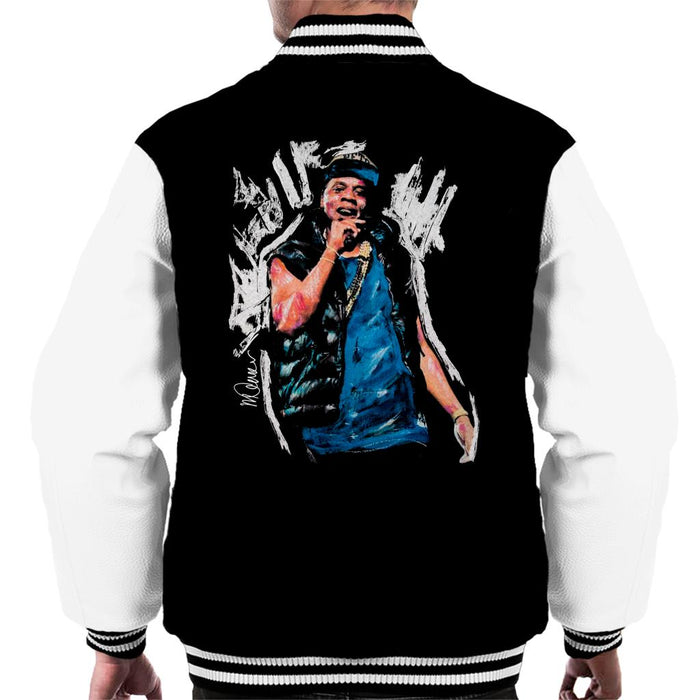Sidney Maurer Original Portrait Of Jay Z Gilet Men's Varsity Jacket