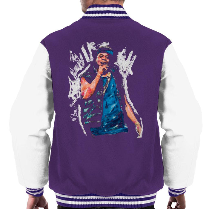 Sidney Maurer Original Portrait Of Jay Z Gilet Men's Varsity Jacket