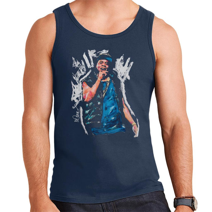 Sidney Maurer Original Portrait Of Jay Z Gilet Men's Vest
