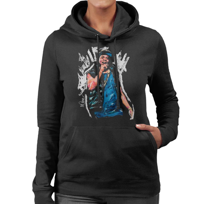 Sidney Maurer Original Portrait Of Jay Z Gilet Women's Hooded Sweatshirt
