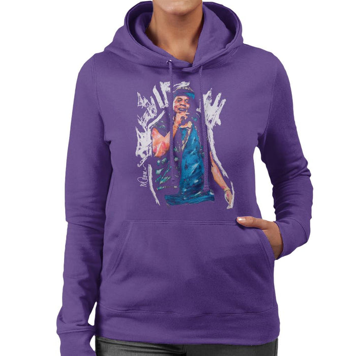 Sidney Maurer Original Portrait Of Jay Z Gilet Women's Hooded Sweatshirt