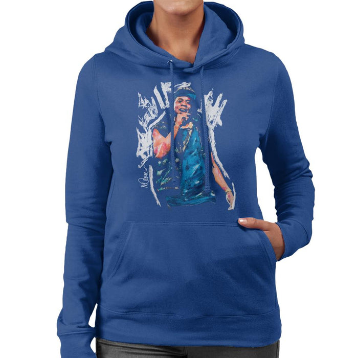Sidney Maurer Original Portrait Of Jay Z Gilet Women's Hooded Sweatshirt