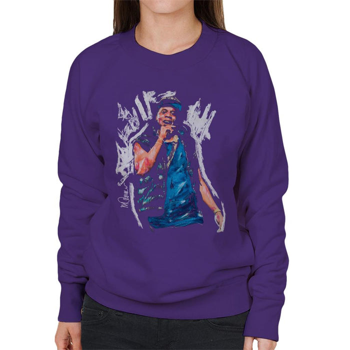 Sidney Maurer Original Portrait Of Jay Z Gilet Women's Sweatshirt
