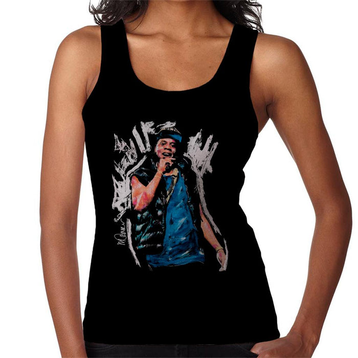 Sidney Maurer Original Portrait Of Jay Z Gilet Women's Vest