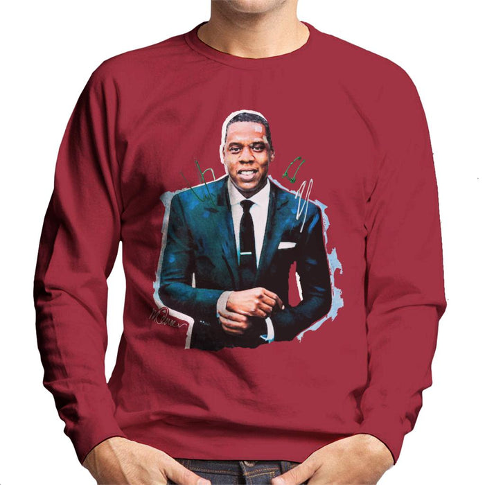 Sidney Maurer Original Portrait Of Jay Z Suit Men's Sweatshirt