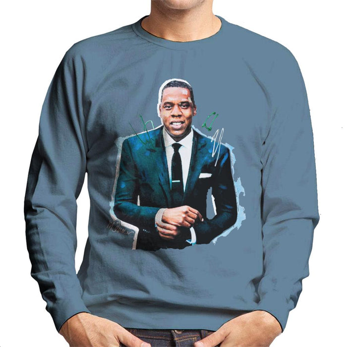 Sidney Maurer Original Portrait Of Jay Z Suit Men's Sweatshirt