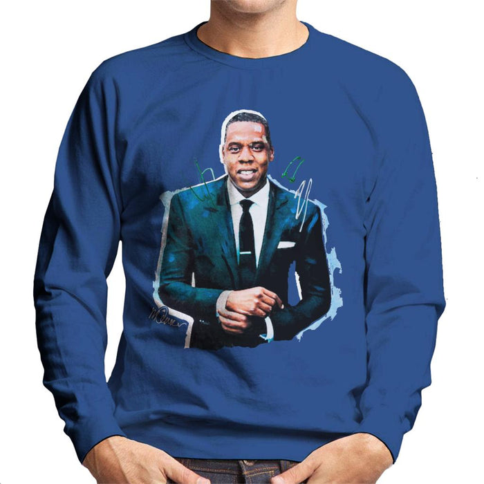 Sidney Maurer Original Portrait Of Jay Z Suit Men's Sweatshirt