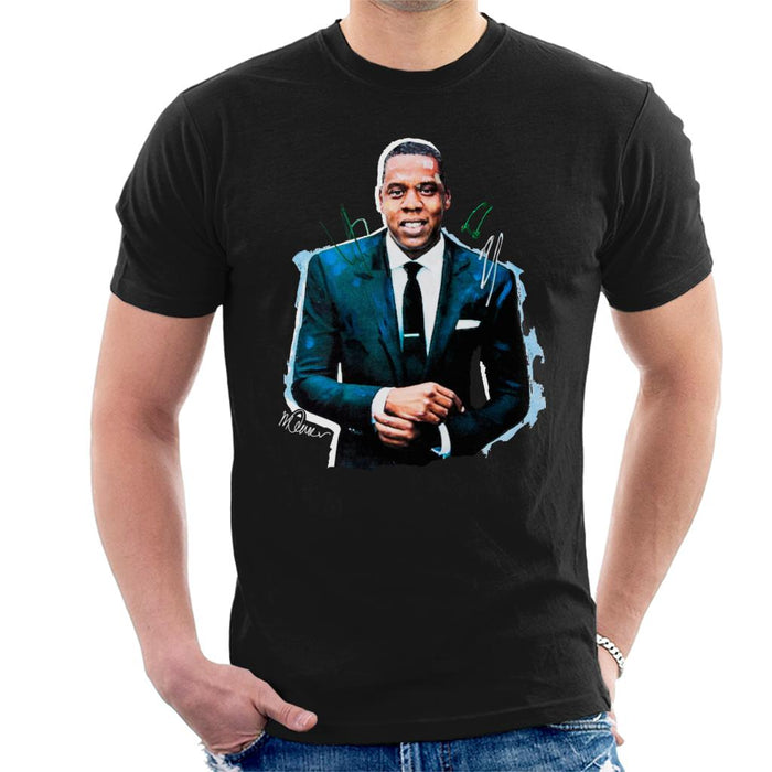Sidney Maurer Original Portrait Of Jay Z Suit Men's T-Shirt