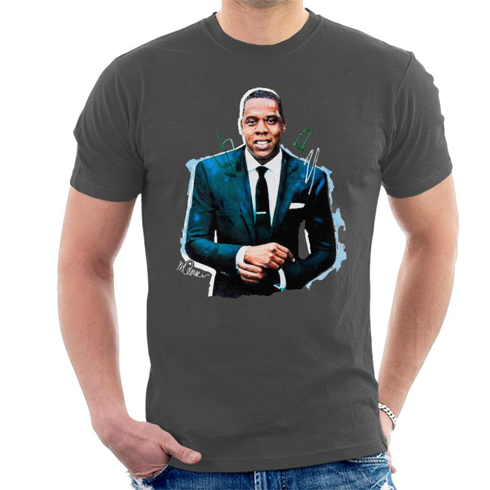 Sidney Maurer Original Portrait Of Jay Z Suit Men's T-Shirt