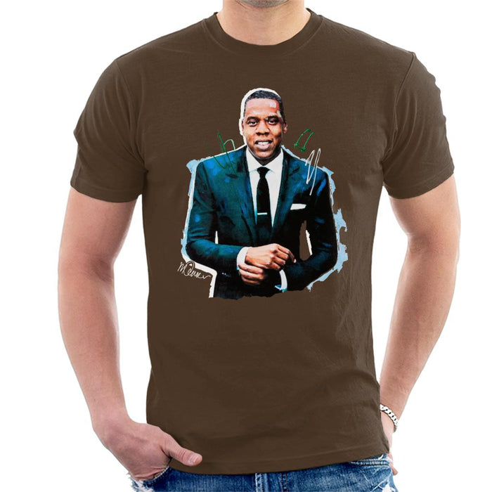 Sidney Maurer Original Portrait Of Jay Z Suit Men's T-Shirt