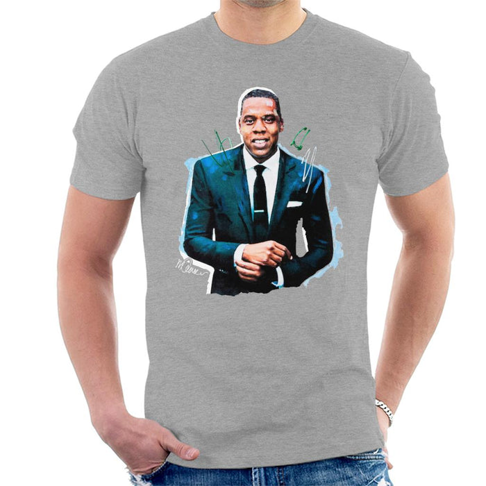 Sidney Maurer Original Portrait Of Jay Z Suit Men's T-Shirt