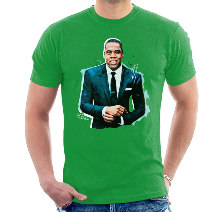 Sidney Maurer Original Portrait Of Jay Z Suit Men's T-Shirt