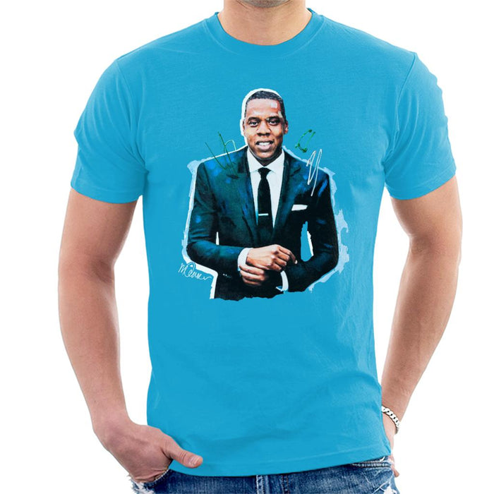 Sidney Maurer Original Portrait Of Jay Z Suit Men's T-Shirt