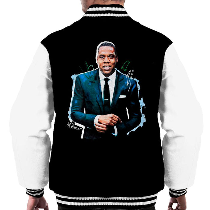 Sidney Maurer Original Portrait Of Jay Z Suit Men's Varsity Jacket