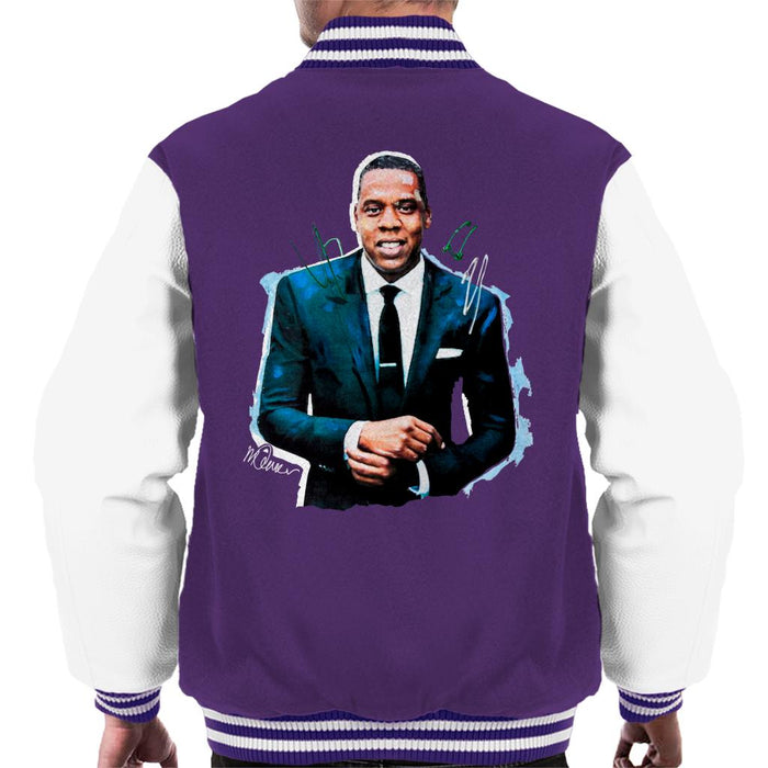 Sidney Maurer Original Portrait Of Jay Z Suit Men's Varsity Jacket