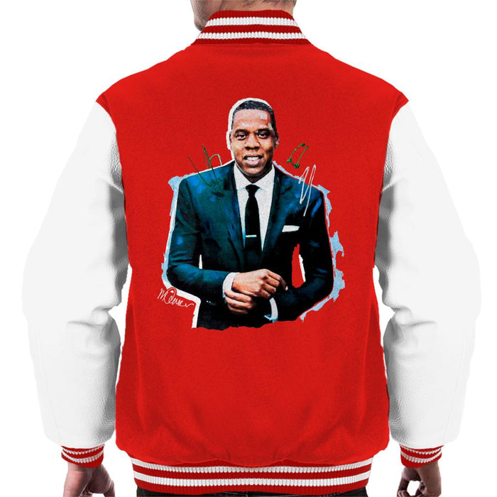Sidney Maurer Original Portrait Of Jay Z Suit Men's Varsity Jacket