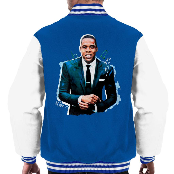 Sidney Maurer Original Portrait Of Jay Z Suit Men's Varsity Jacket
