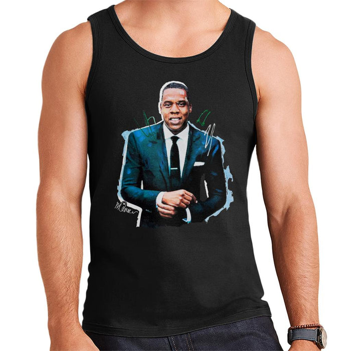 Sidney Maurer Original Portrait Of Jay Z Suit Men's Vest