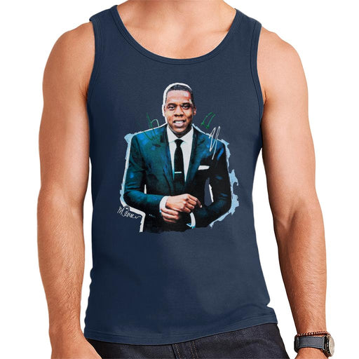 Sidney Maurer Original Portrait Of Jay Z Suit Men's Vest