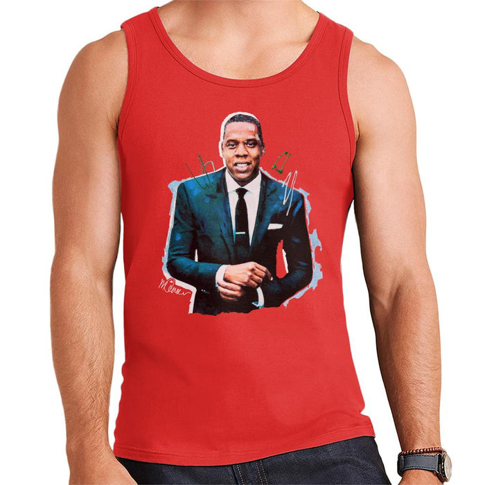 Sidney Maurer Original Portrait Of Jay Z Suit Men's Vest