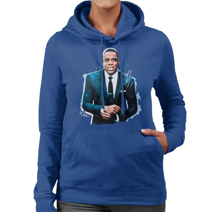 Sidney Maurer Original Portrait Of Jay Z Suit Women's Hooded Sweatshirt