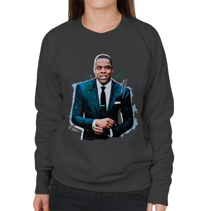 Sidney Maurer Original Portrait Of Jay Z Suit Women's Sweatshirt