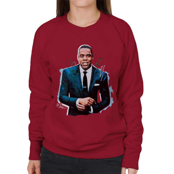 Sidney Maurer Original Portrait Of Jay Z Suit Women's Sweatshirt