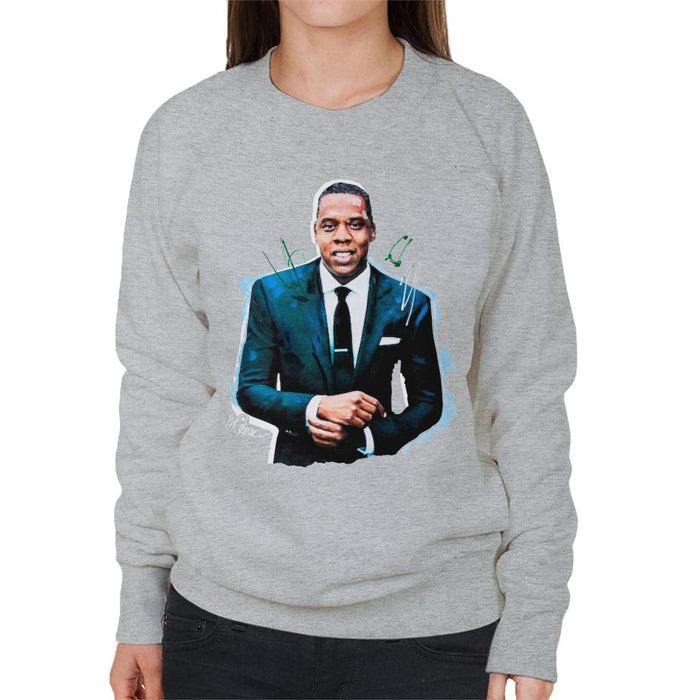 Sidney Maurer Original Portrait Of Jay Z Suit Women's Sweatshirt