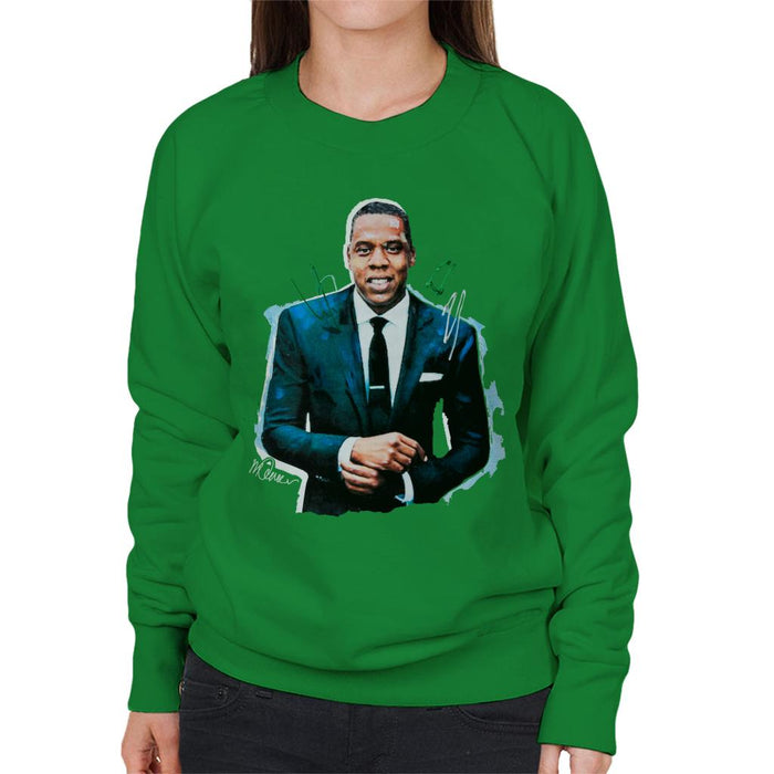 Sidney Maurer Original Portrait Of Jay Z Suit Women's Sweatshirt