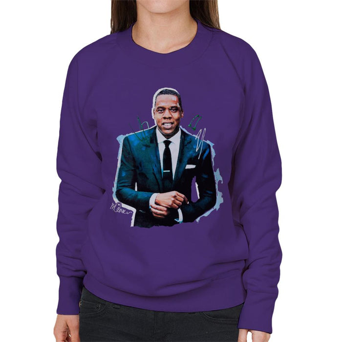 Sidney Maurer Original Portrait Of Jay Z Suit Women's Sweatshirt