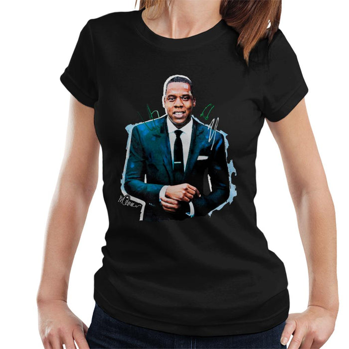 Sidney Maurer Original Portrait Of Jay Z Suit Women's T-Shirt