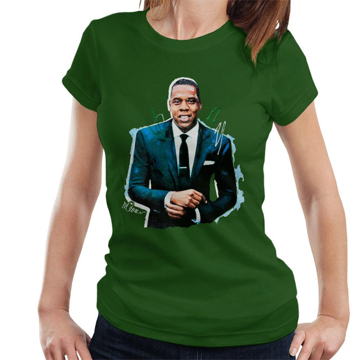 Sidney Maurer Original Portrait Of Jay Z Suit Women's T-Shirt