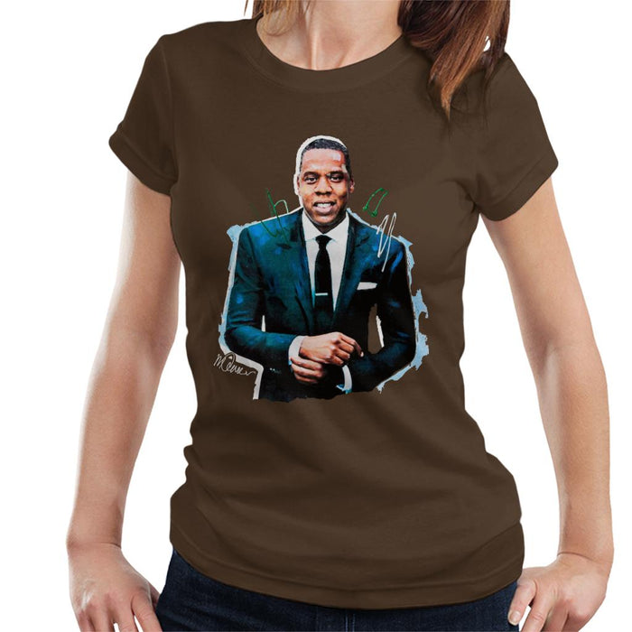 Sidney Maurer Original Portrait Of Jay Z Suit Women's T-Shirt