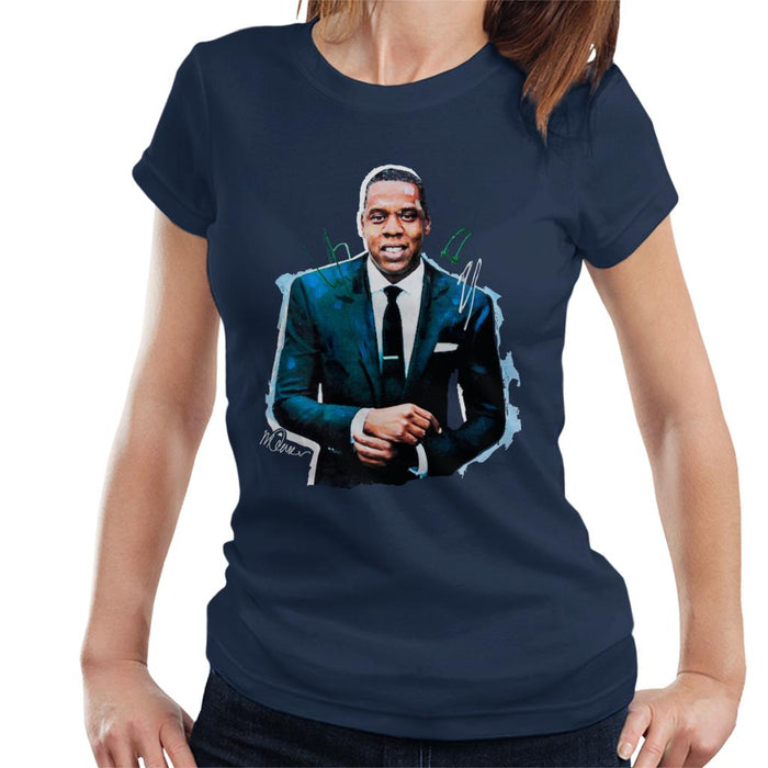 Sidney Maurer Original Portrait Of Jay Z Suit Women's T-Shirt
