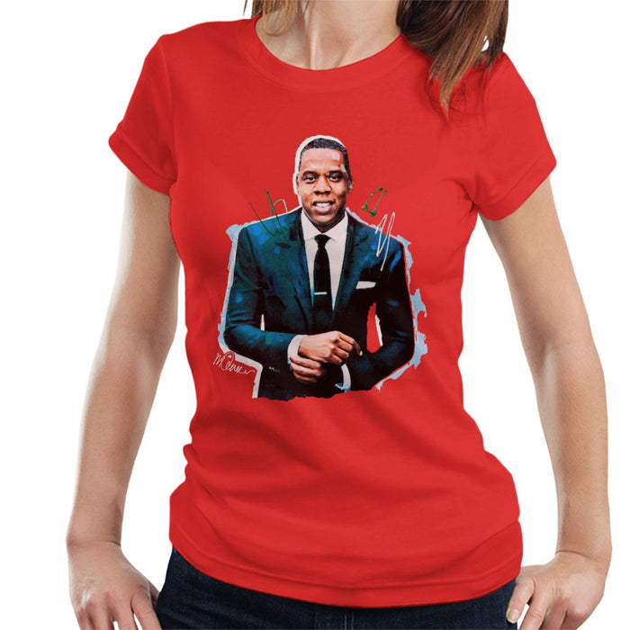 Sidney Maurer Original Portrait Of Jay Z Suit Women's T-Shirt