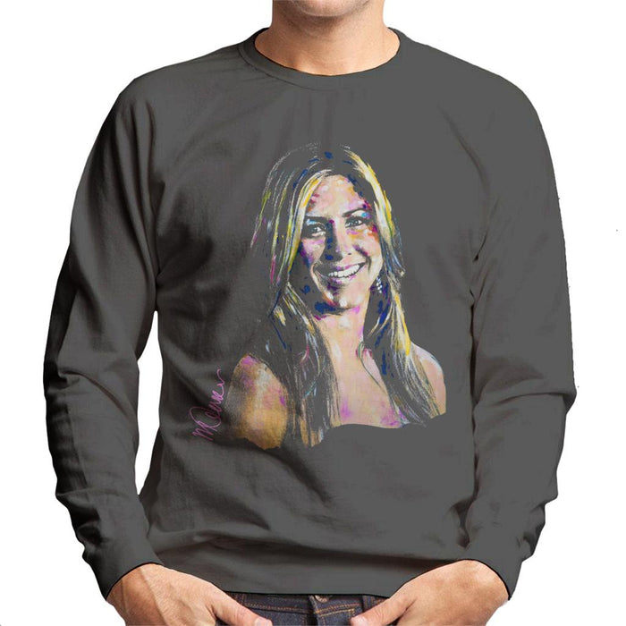 Sidney Maurer Original Portrait Of Jennifer Aniston Men's Sweatshirt