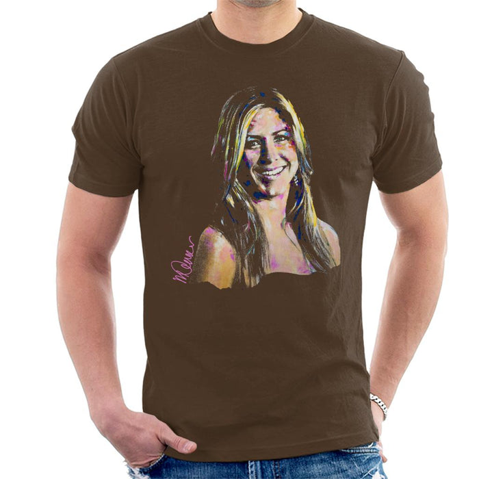Sidney Maurer Original Portrait Of Jennifer Aniston Men's T-Shirt