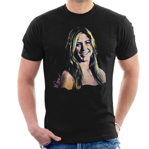 Sidney Maurer Original Portrait Of Jennifer Aniston Men's T-Shirt