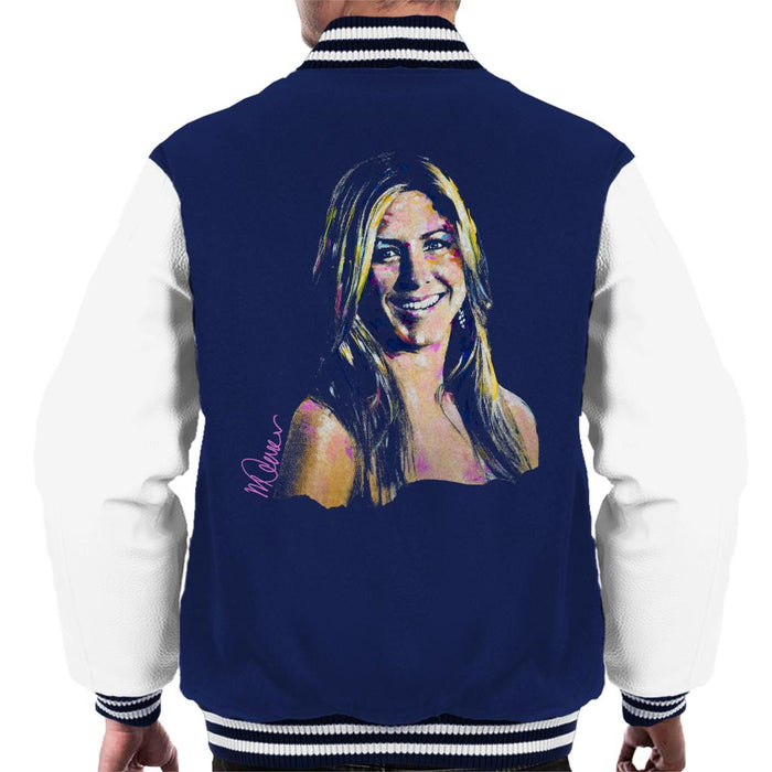 Sidney Maurer Original Portrait Of Jennifer Aniston Men's Varsity Jacket