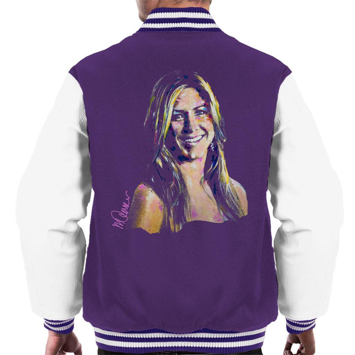 Sidney Maurer Original Portrait Of Jennifer Aniston Men's Varsity Jacket