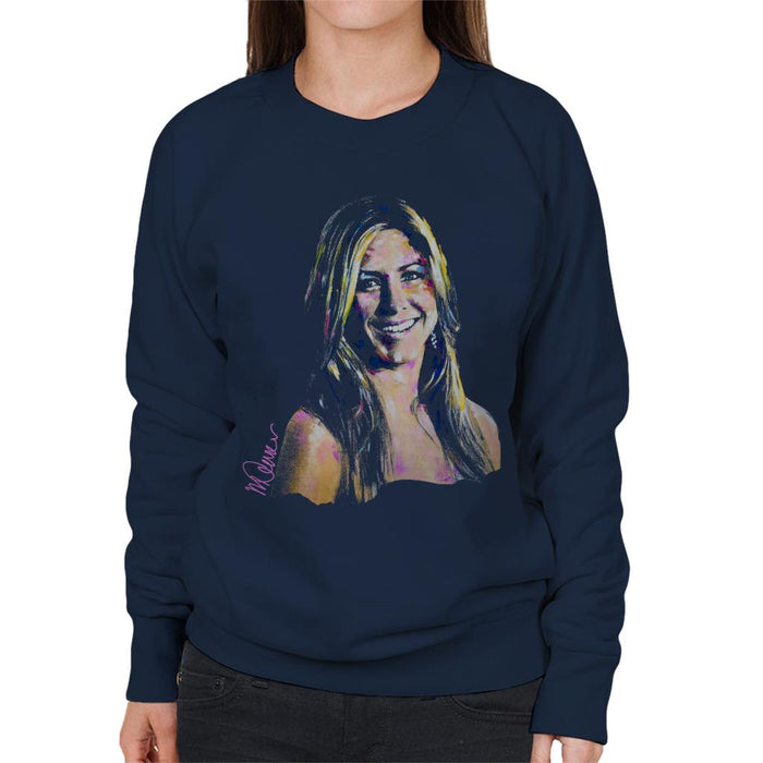 Sidney Maurer Original Portrait Of Jennifer Aniston Women's Sweatshirt