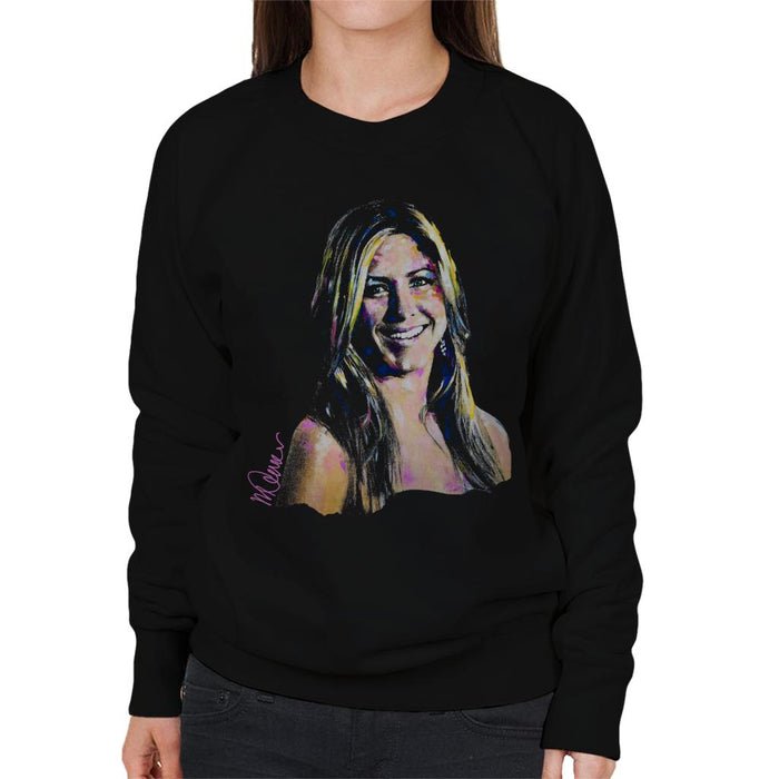 Sidney Maurer Original Portrait Of Jennifer Aniston Women's Sweatshirt