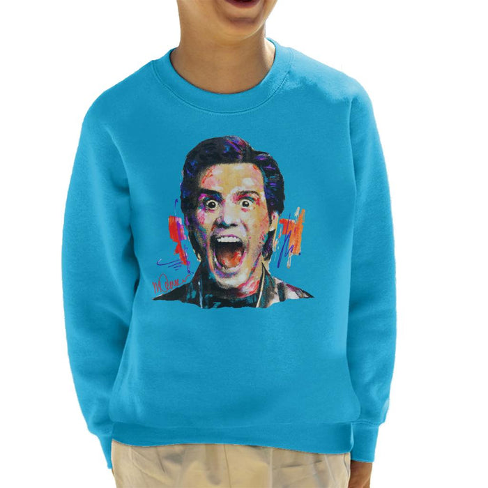 Sidney Maurer Original Portrait Of Jim Carrey Kid's Sweatshirt