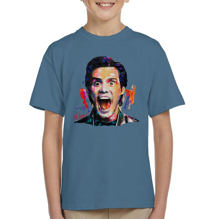 Sidney Maurer Original Portrait Of Jim Carrey Kid's T-Shirt