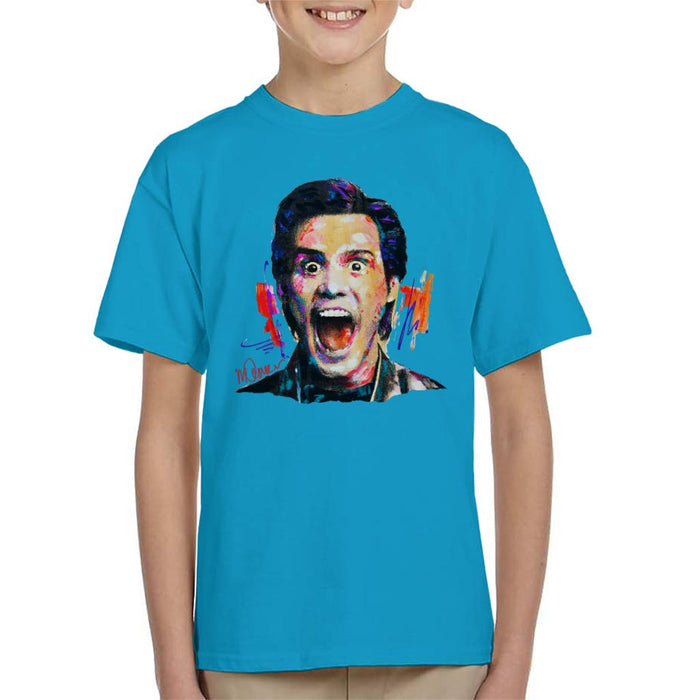 Sidney Maurer Original Portrait Of Jim Carrey Kid's T-Shirt