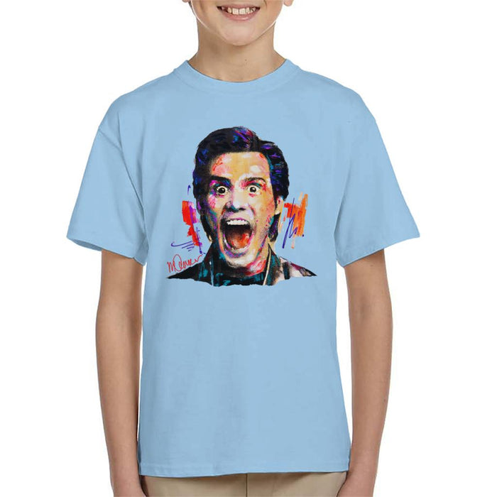 Sidney Maurer Original Portrait Of Jim Carrey Kid's T-Shirt