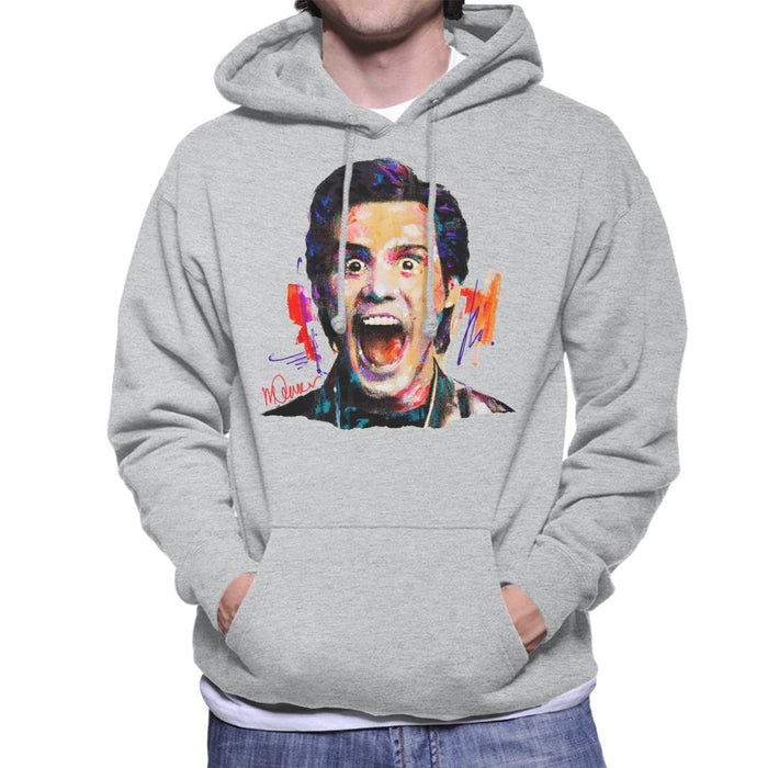Sidney Maurer Original Portrait Of Jim Carrey Men's Hooded Sweatshirt