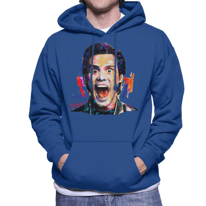 Sidney Maurer Original Portrait Of Jim Carrey Men's Hooded Sweatshirt